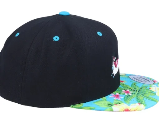 Snapback-Unicorns Rainbow Farting Unicorn Black/Hawaiian Snapback -