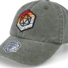Outlet Critiql Hit Rainbow Hex D20 Patch Vintage Denim Olive Dad Cap