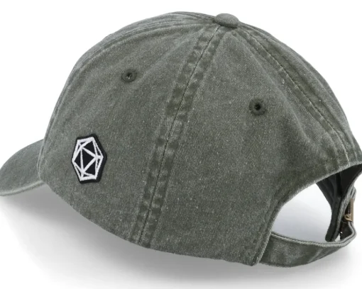 Outlet Critiql Hit Rainbow Hex D20 Patch Vintage Denim Olive Dad Cap