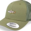 Trucker-Skillfish Rainbow Trout Fish Olive Trucker -