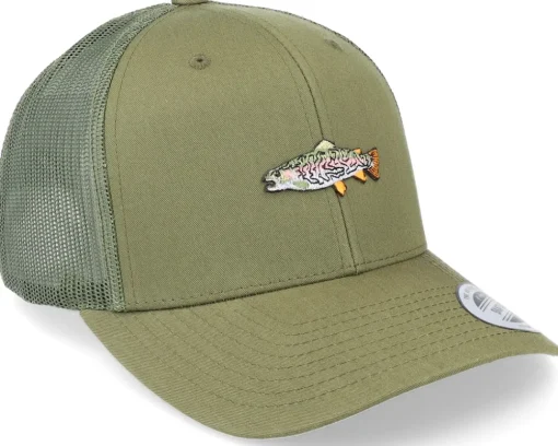Trucker-Skillfish Rainbow Trout Fish Olive Trucker -