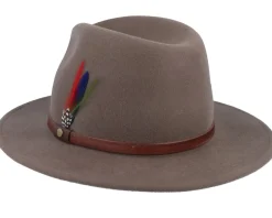 Trilby Hats-Stetson Rantoul Woolfelt Brown Trilby -