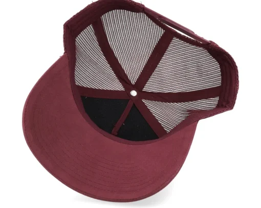 Blanks-Atlantis Rapper Suede Burgundy Trucker - Red