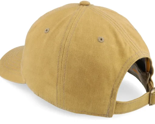 Discount Vikings Raven Viking 436 Waxed Cotton Dark Tan Dad Cap - Beige