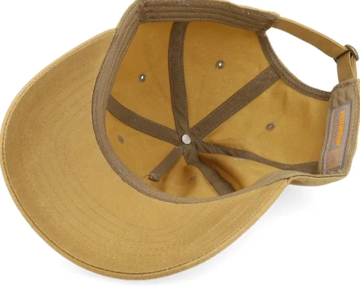 Discount Vikings Raven Viking 436 Waxed Cotton Dark Tan Dad Cap - Beige
