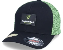 Sport-Padelville Recycled Mesh Patch Logo Black/Neon Flexfit -