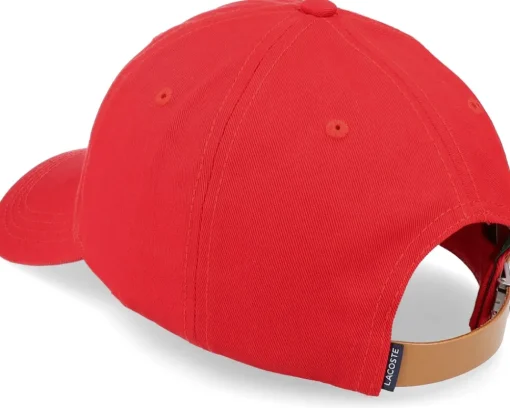 Online Lacoste Red Dad Cap -