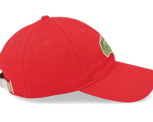Online Lacoste Red Dad Cap -