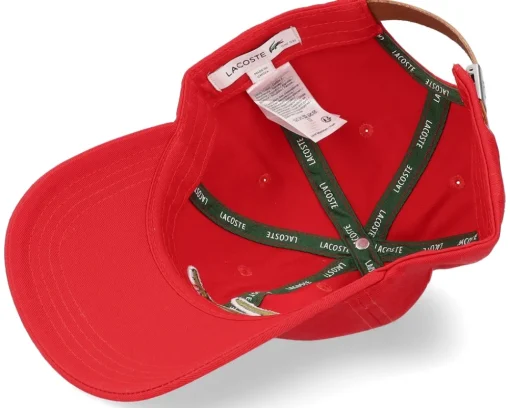 Online Lacoste Red Dad Cap -