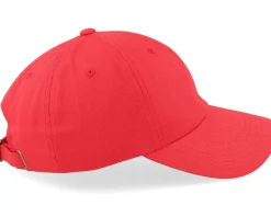 Adjustable-Yupoong Red Dad Cap -