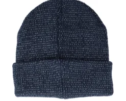 Cuff Beanies-Beechfield Reflective French Navy Cuff Blank Beanie - Blue