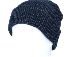 Cuff Beanies-Beechfield Reflective French Navy Cuff Blank Beanie - Blue