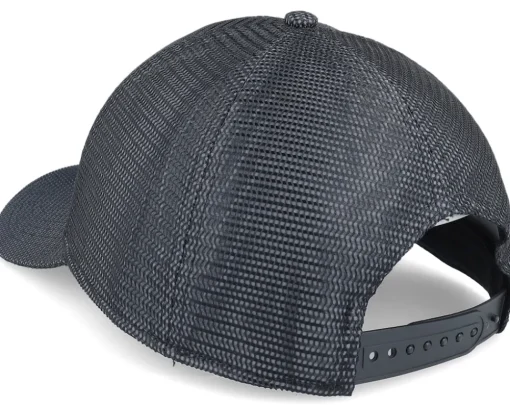 New John Deere Reflective Mesh W/Emb Logo Black Adjustable -