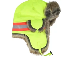 Trapper-MJM Hats Reflex Faux Fur Yellow Trapper -