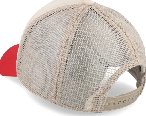 Trucker-Coney Island Picnic Resort Oatmeal/Salsa A-Frame Trucker - Beige