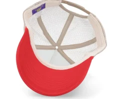 Trucker-Coney Island Picnic Resort Oatmeal/Salsa A-Frame Trucker - Beige