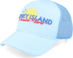 Trucker-Coney Island Picnic Resort Oatmeal/Salsa A-Frame Trucker - Beige