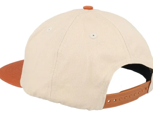 Skate-Santa Cruz Retreat Cap Unbleached Beige/Orange Snapback -