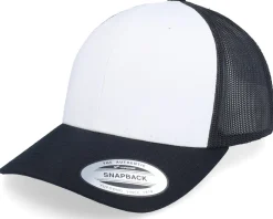 Discount Yupoong Retro Black/White/Black Trucker -