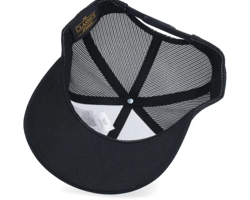 Discount Yupoong Retro Black/White/Black Trucker -