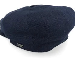 Flat Caps-Wigéns Retro Cap 409 Navy Newsboy Flat Cap -
