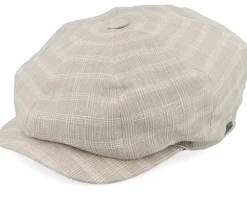 Flat Caps-Wigéns Retro Cap Ecru Newsboy Flat Cap -