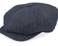 Hot Wigéns Retro Cap Indigo Newsboy Flat Cap -
