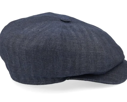 Hot Wigéns Retro Cap Indigo Newsboy Flat Cap -