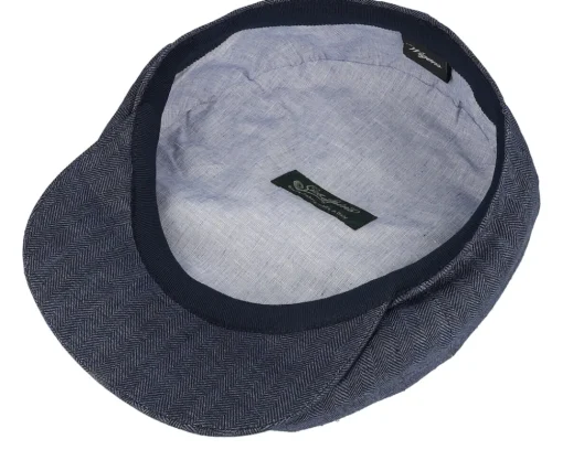 Hot Wigéns Retro Cap Indigo Newsboy Flat Cap -