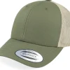 Trucker | Blanks-Yupoong Retro Cap 2-Tone Moss Green/Khaki Trucker -