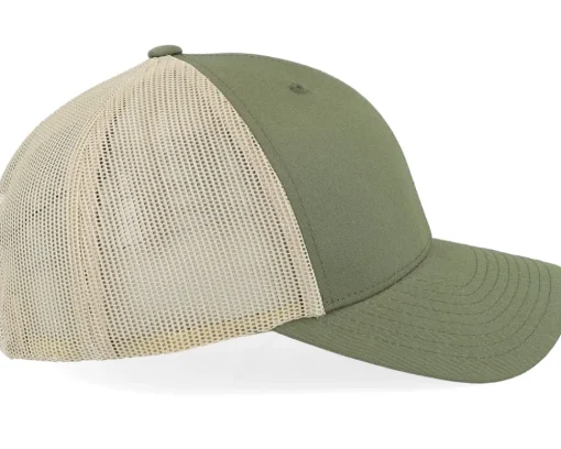 Trucker | Blanks-Yupoong Retro Cap 2-Tone Moss Green/Khaki Trucker -