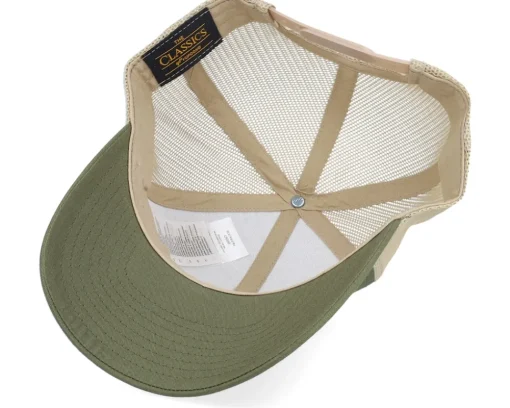 Trucker | Blanks-Yupoong Retro Cap 2-Tone Moss Green/Khaki Trucker -
