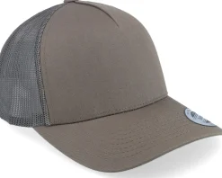 Trucker-Yupoong Retro Chocolate Chip/Greyish Brown A-Frame Trucker -