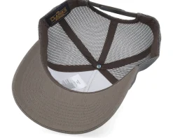 Trucker-Yupoong Retro Chocolate Chip/Greyish Brown A-Frame Trucker -