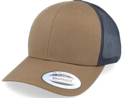 New Yupoong Retro Coyote Brown/Black Trucker -