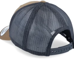 New Yupoong Retro Coyote Brown/Black Trucker -