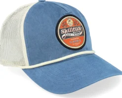 Trucker-Skillfish Retro Fishing Logo Bachelor Legion /Sand/Cream Trucker - Blue