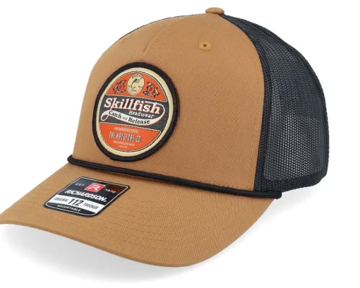 Trucker-Skillfish Retro Fishing Logo Bachelor Legion /Sand/Cream Trucker - Blue