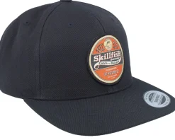 Snapback-Skillfish Retro Fishing Logo Black Snapback -