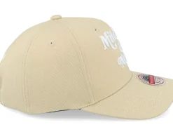 Outlet Mitchell & Ness Retro Logo Classic Red Khaki Adjustable -