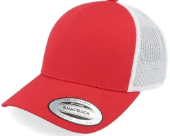 Blanks-Yupoong Retro Red/White A-Frame Trucker -