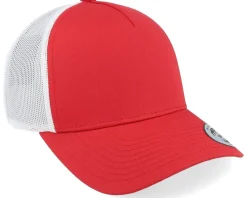Blanks-Yupoong Retro Red/White A-Frame Trucker -