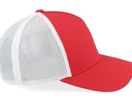 Blanks-Yupoong Retro Red/White A-Frame Trucker -