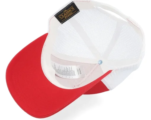 Blanks-Yupoong Retro Red/White A-Frame Trucker -