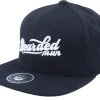 Clearance Bearded Man Retro Script 3d Logo Snapback - Black