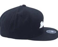 Clearance Bearded Man Retro Script 3d Logo Snapback - Black