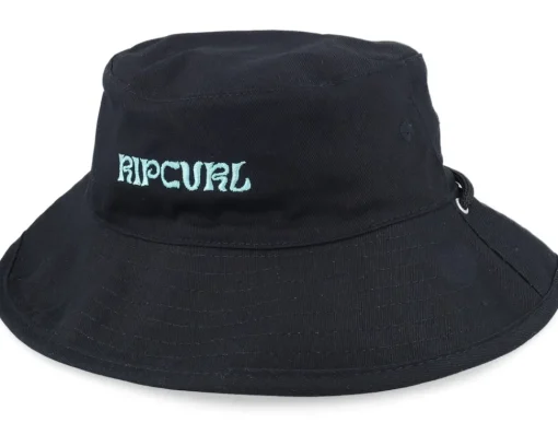 Buckets | Kids-Rip Curl Revo Revo Wide Brim Hat Black Bucket -