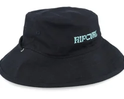 Buckets | Kids-Rip Curl Revo Revo Wide Brim Hat Black Bucket -