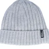 Sale Jack Wolfskin Rib Knit Beanie Grey Heather Cuff -