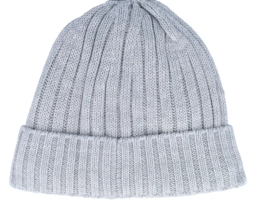 Sale Jack Wolfskin Rib Knit Beanie Grey Heather Cuff -